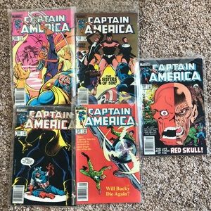 Vintage 1984 Captain America Comics #294-298